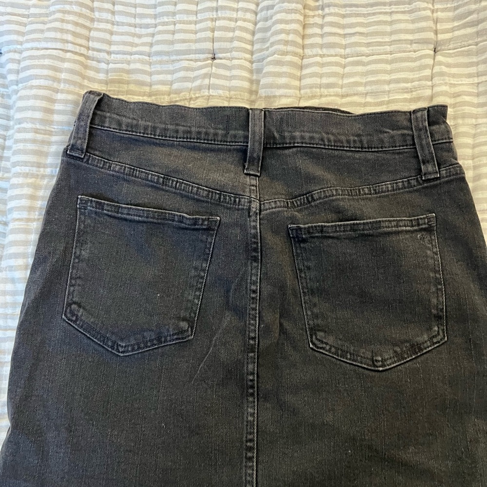 Madewell‎ black denim mini skirt - Picture 3 of 4